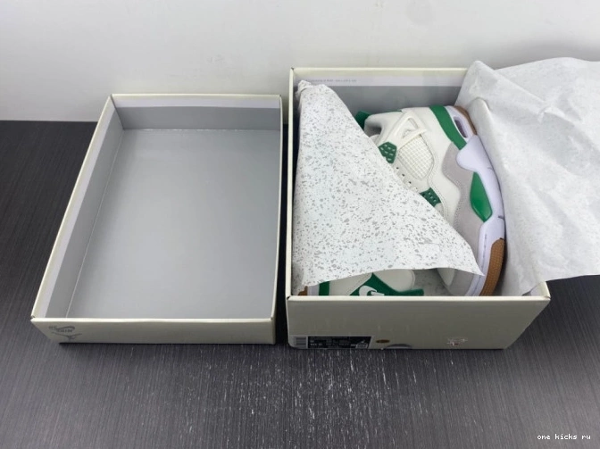 Rep Onekick Green Air 4 SB Pine DR5415-103 Nike Jordan x 0703